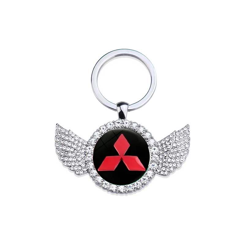 

Alloy Keychain Holder Key Ring Gift Auto KeyRing Pendant for Mitsubishi ASX EVO Lancer Montero Mirage Delica Pajero Galant срібний