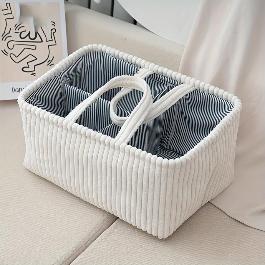 1-piece Multi-functional Storage Basket, Mother's Bag, Diaper Storage Basket, Compartmentalized Storage for Mother