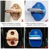 BTP5   4PCS Car Door Lock cover Protect Buckle Cover Latch Stop Anti Rust Car Accessories For Mercedes Benz W211 W210 W213 W203 W205