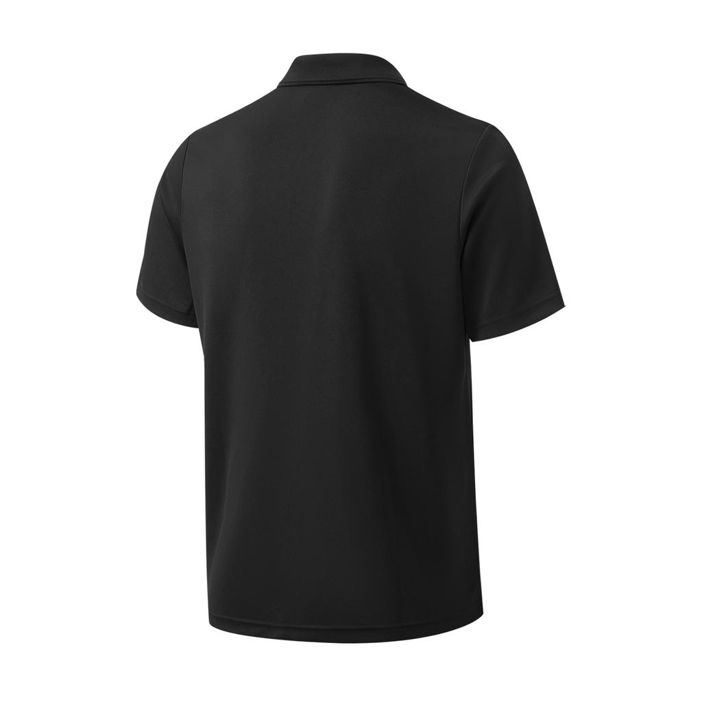 Adidas Polo Shirts Men's Black Lapel Moderate Straight Fit