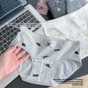Plus-size Women Spring and Summer Pure Cotton 10A Antibacterial Extended Crotch Waist Triangle Briefs