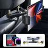 Car Headrest Tablet Phone Holder 4.7-12.9 Inch Telescopic Rear Pillow 360° Rotating Seatback Mount Adjustable Stand for iPad