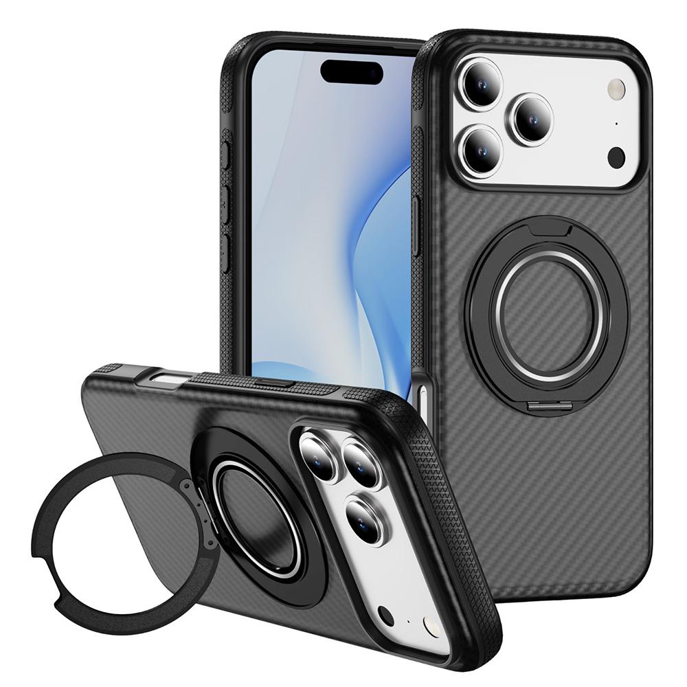 Ring Kickstand Magnetic Phone Case For Apple iPhone 17 Air 16 15 14 13 12 11 Pro Max Plus Anti-Slip Shockproof Protective Shell