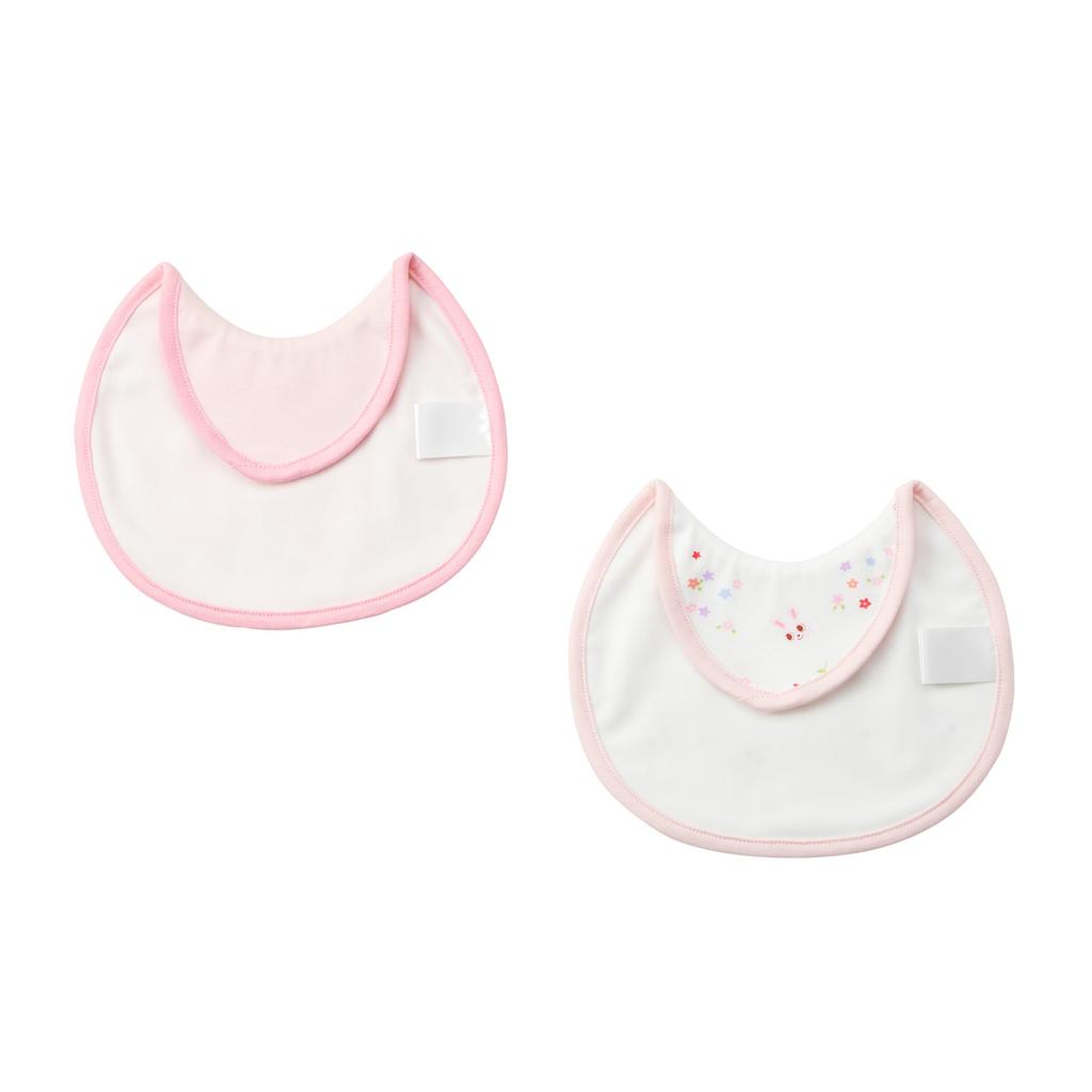 Miki House Nursing Bib Set Perfect for Breastfeeding and Made In for Boys and Baby and Preparing for (2 Bibs), Weaning, Water-Repellent, Japan, Girls,