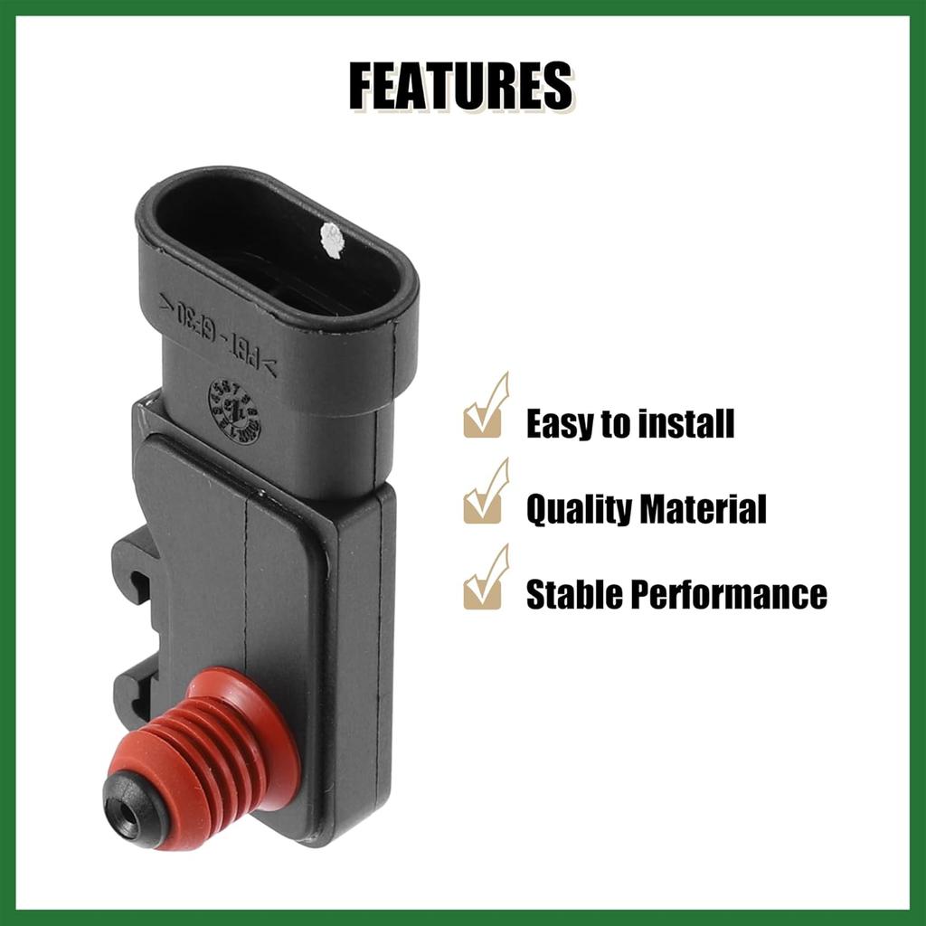 Motoforti Manifold Absolute Pressure Sensor MAP Sensor 32316-99 933-1003 MC-MAP3 10220075 32416-10 32417-10 32424-98 for Harley Davidson Dyna Softail