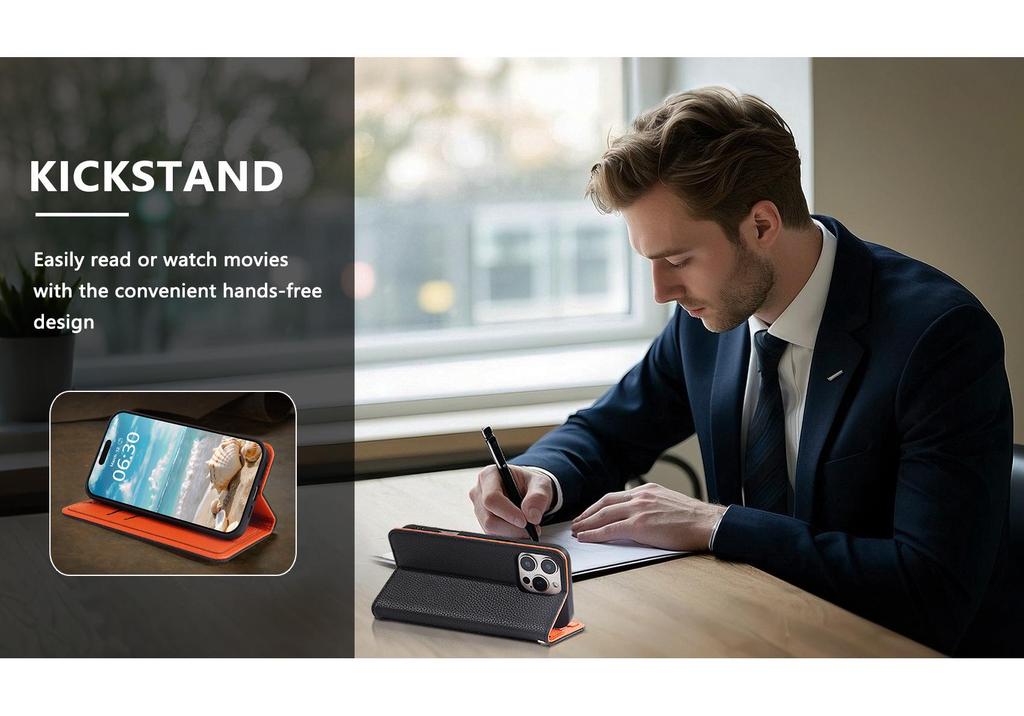 Suitable for Huawei Pura 90 Pro Max: Leather Double Color Lychee Grain Magnetic Phone Case