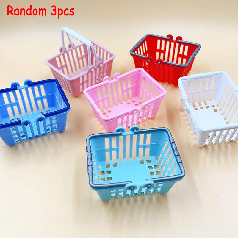Kid Dollhouse Miniature Supermarket Food Drink Bottle Furniture Handcart Toy Doll House Store Cosplay Game Baby Play House Party