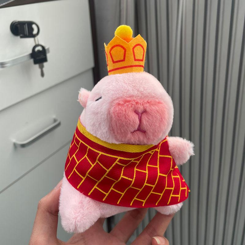 Capybara Plush Keychain Figure Water Otter Stuffed Animal Pp Cotton Child Gift