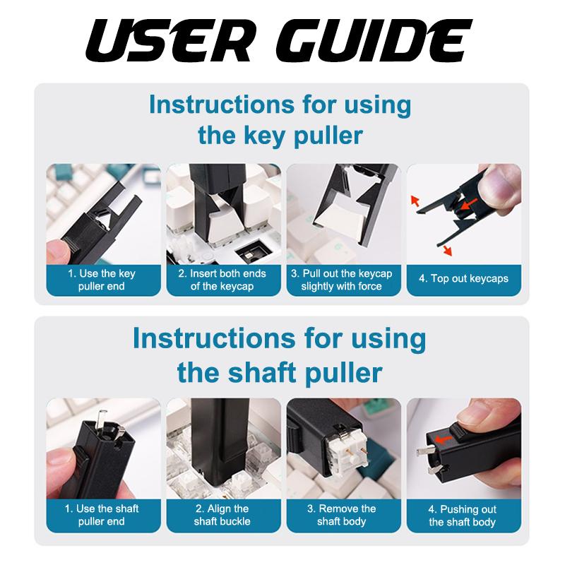 2 In1 Switch Puller Keycap Puller Key Switch Keycap Puller For Easily Mechanical Keyboard Gaming Keyboard Switches Cleaning Tool