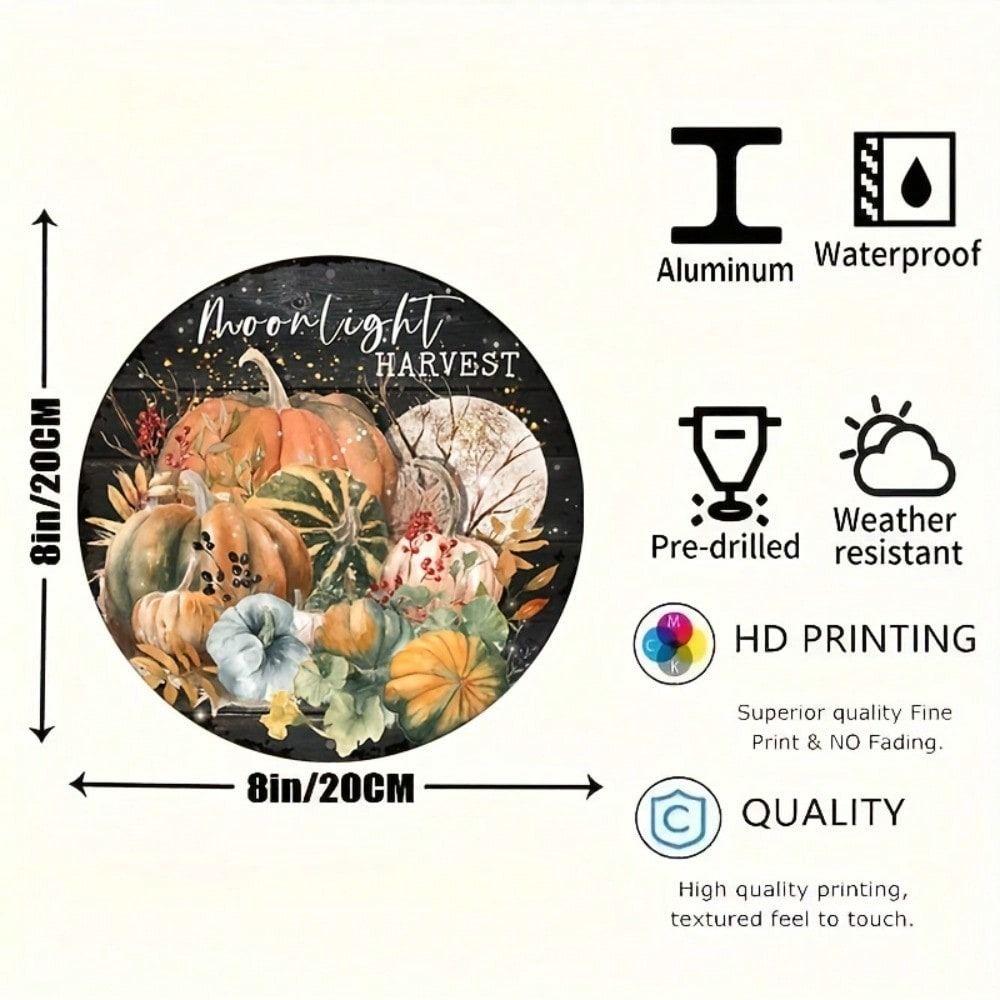 Hand Painted Tin Plate Art Metal Wall Decor Floral 20x20 cm