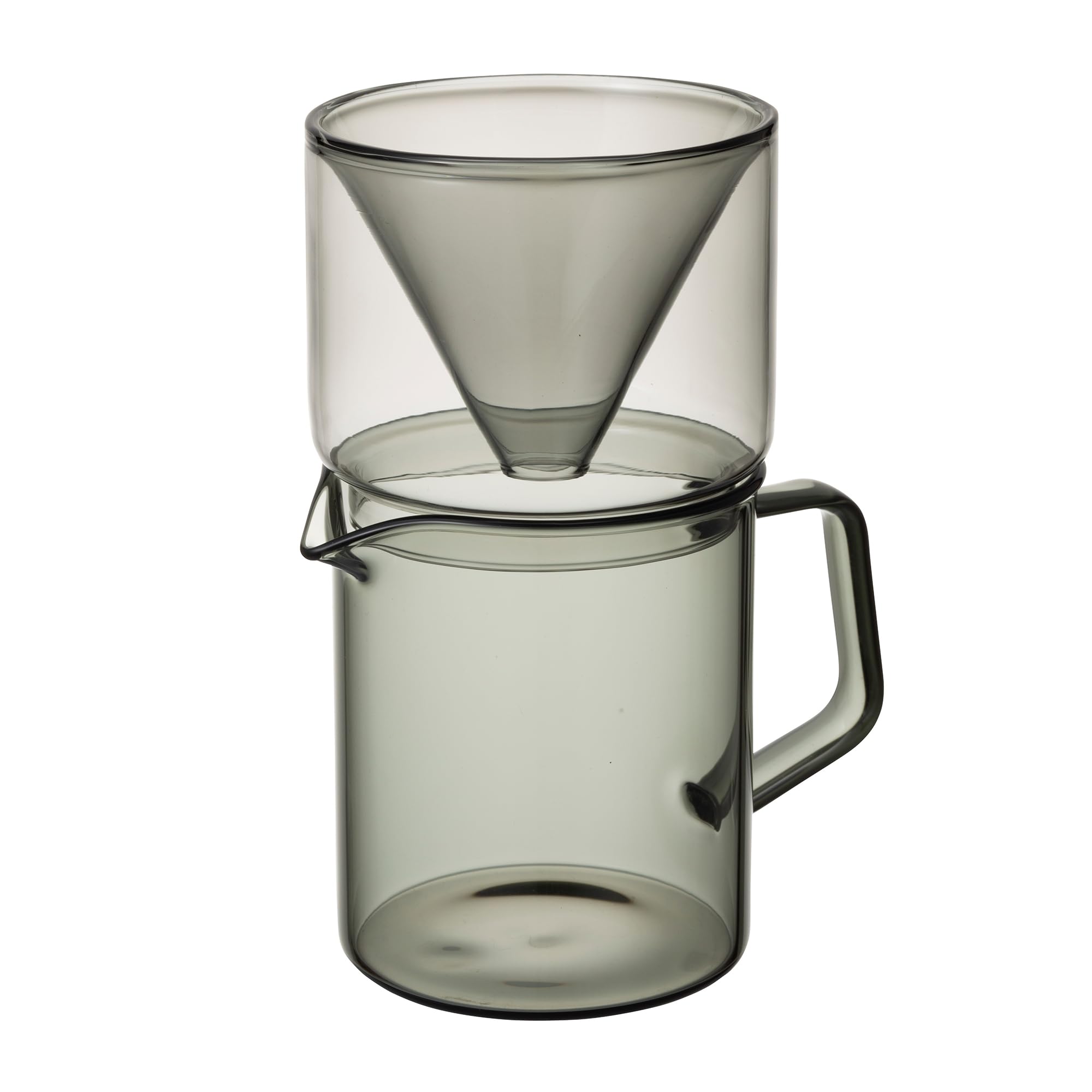 QAHWA Кофеварка и Сервер Посудомоечная машина Стеклянная Кофеварка и CB Japan Набор, 400 мл, Безопасный, Термостойкий Сервер,