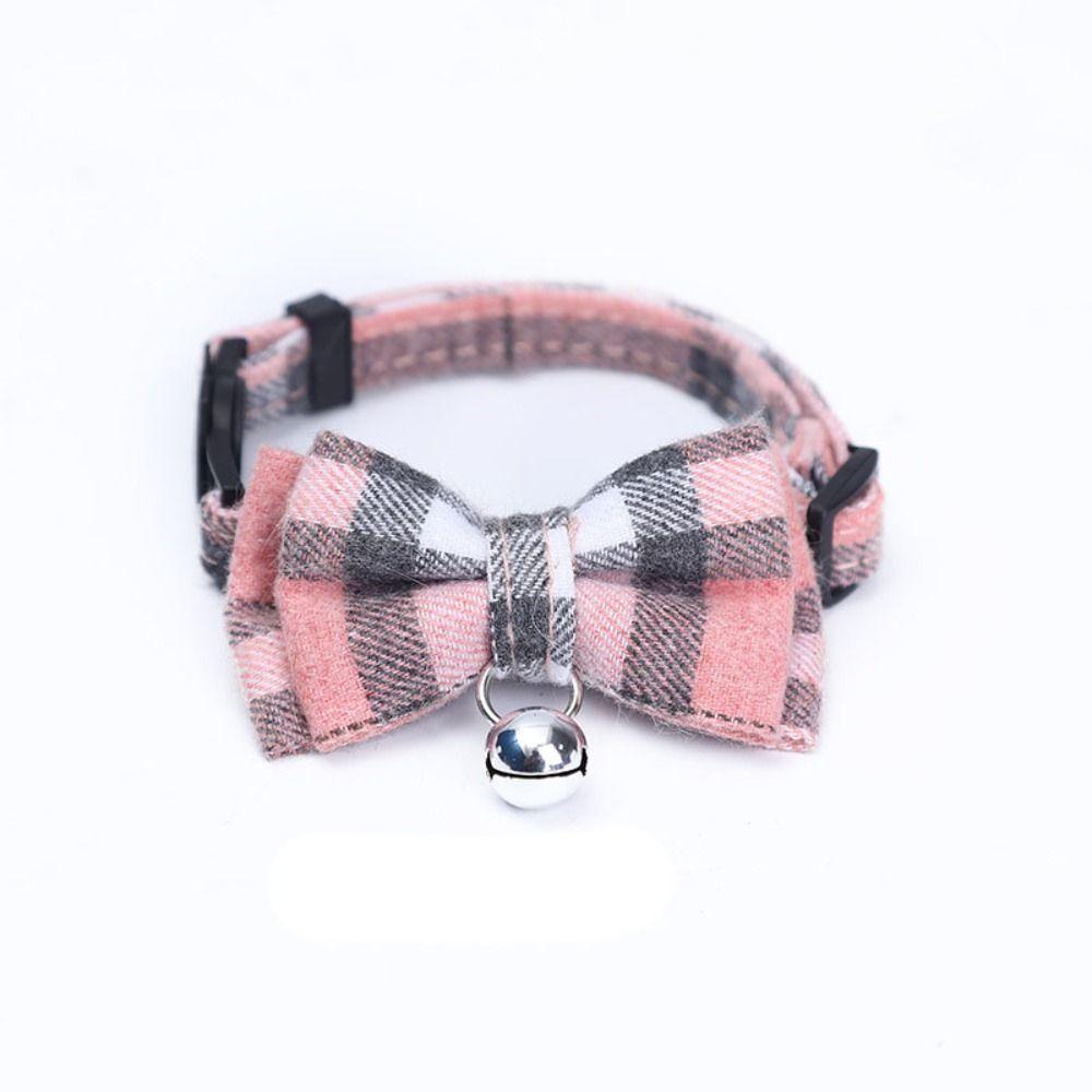 

Puppy Kitten Decorative For Small Dogs Cats Pet Supplies Cat Necklace Pet Collar Pet Dressing Tool Pink Grey