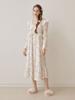 Lunalujeuseutyudio Women'S Eden Rose Mink Spandex Square Neck Long Sleeve Dress Pajamas (2C)