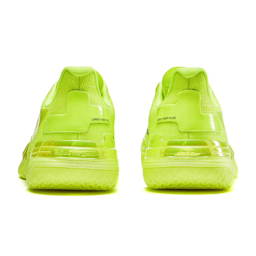 Li Ning Gamma Basketballschuhe Herren Niedrig geschnitten Fluoreszierend Gelb Grün ABAV035-30