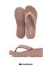 Women's 6cm Thick Sole Wedge Flip Flops - Summer Non-Slip High Heel Toe Post Sandals with Comfortable Woven Strap.