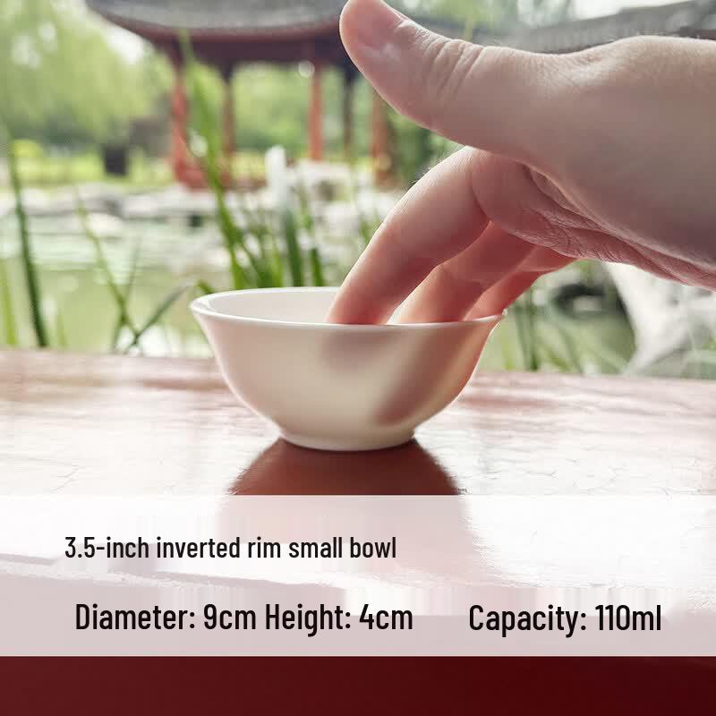 Qīwēi Creamy Style Bone China Mini Serving Bowl