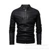 Men's Motorcycle Vintage Rock Casual Leather Jacket Jacket Men's Fall Design Motorcycle PU Leather Jacket Spot