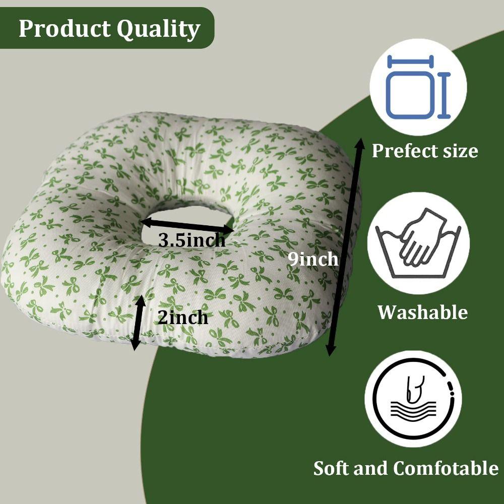 Breathable Ear Piercing Pillow Cotton Filling Earring Pillow  Side Sleepers Accessories