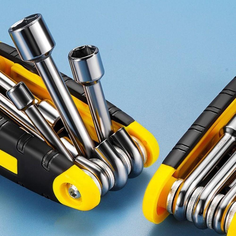 Portable Hex Key Set Folding Socket Wrench Standard Allen Wrench Set  Home