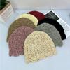 25 Early autumn retro handmade knitted hat hollow hook-up pullover hat versatile bag head hat tide