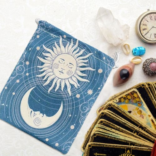 Tarot Card Holder Pouch, 1318cm Tarot Card Storage Bag, Drawstring Bag, Jewelry Storage Bag, Small Item Drawstring, Drawstring Pocket, Unique Tarot Ca