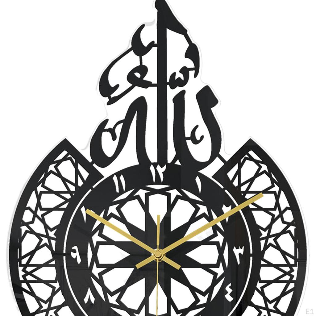 Acrylic Wall Clock Creative Silent Pendulum Clocks for Living Room Bedroom Kitchen School Eid Decor