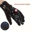 Winter Gloves For Men Women Waterproof Windproof Snowboard Motorcycle Riding Driving Warm Touchscreen Zipper Glove
