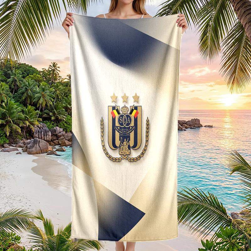 Anderlecht FC Druck Schnelltrocknendes Strandtuch Mikrofaser Saugfähig Tragbares Reise-Schwimmtuch