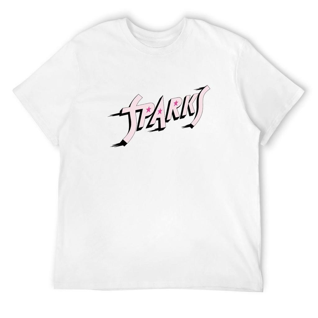 Sparks band T-Shirt street wear anime stuff blacks summer clothes Short sleeve tee men