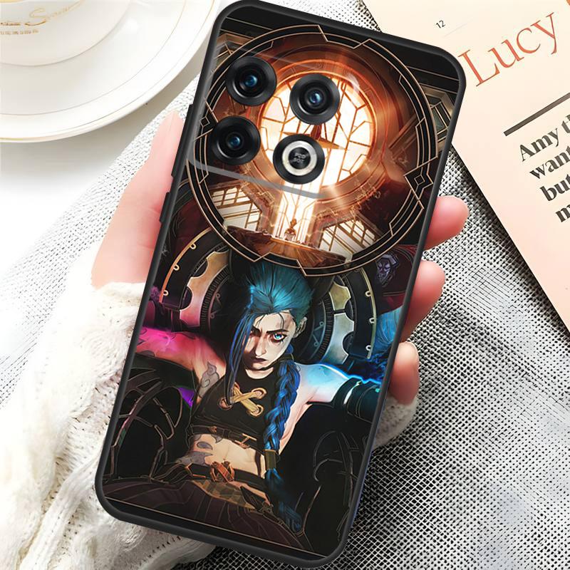 Anime Arcane Jinx Vi Case For OnePlus 10 9 Pro 8T 9RT 10R 10T OnePlus Nord 2T CE 2 Lite N10 N20 N100 N200 Cover