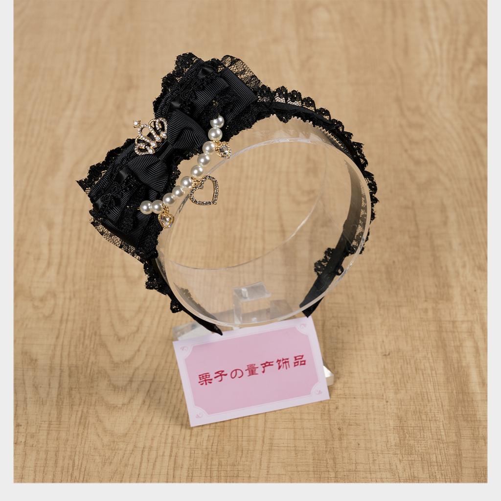 Melted Chocolate Style Headband Hair Bow Lolita KC Girl's Headband for Women Hair Accessories for Women