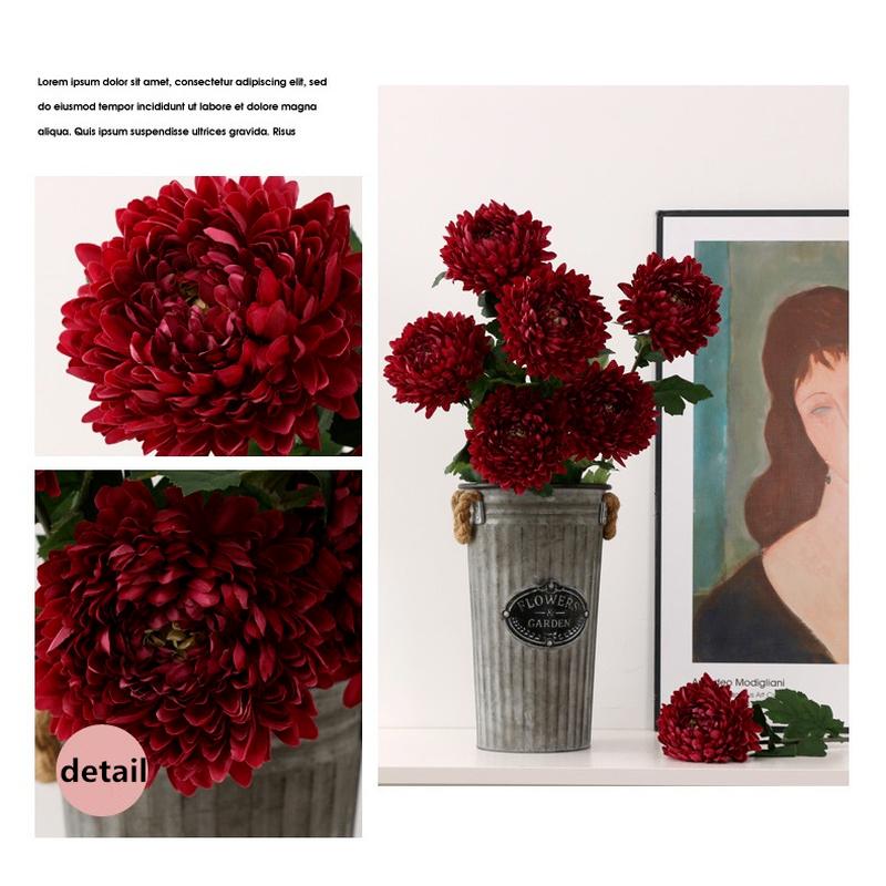 58cm Big Marigolds Chrysanthemum Artificial Flowers Silk Summer Home DIY Wedding Flores Decor