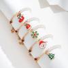 Christmas Alloy Jewelry: Tree, Santa, Snowman, Reindeer, and Bell Designs
