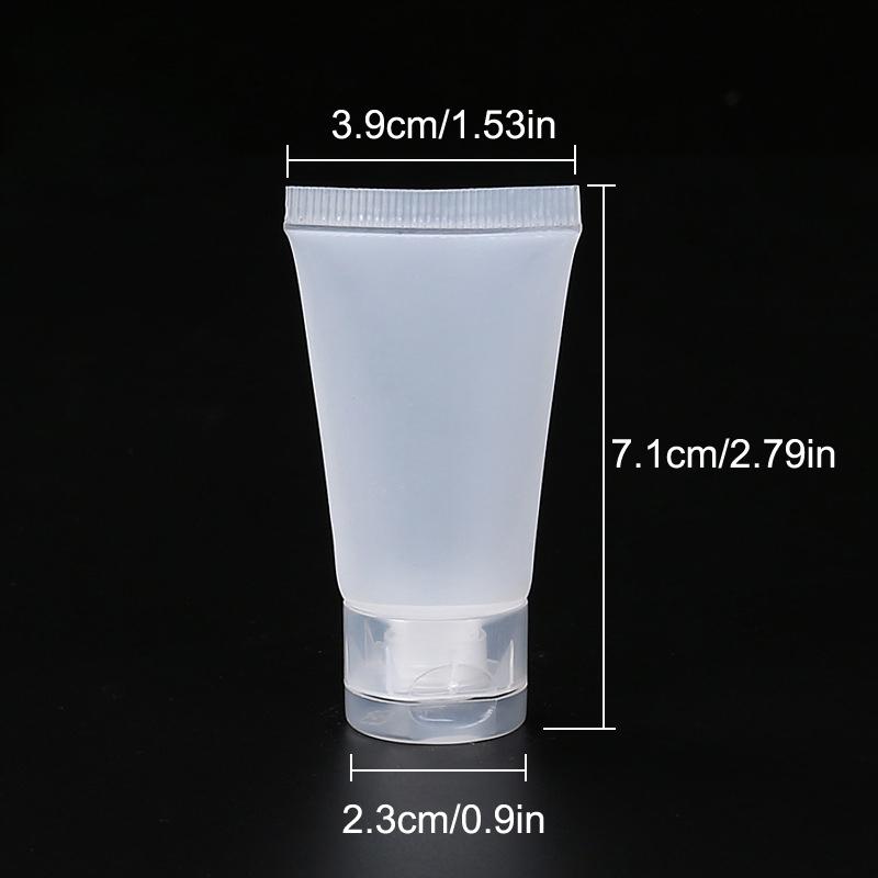 10Pcs 15Ml-100Ml Empty Squeeze Containers Pe Lip Gloss Tubes Bottle Sample Bottle Refillable Lip Gloss Cream Tube Diy Container