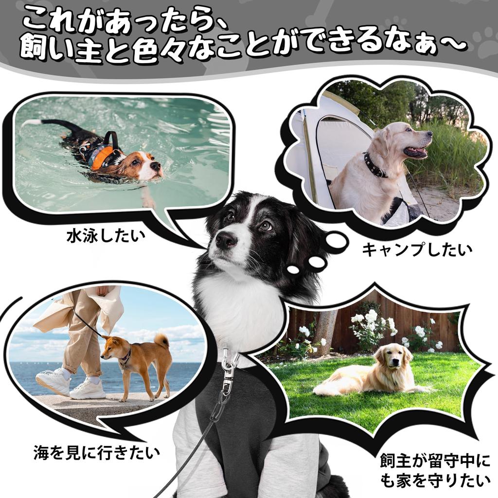 DANOFY Dog Tethering Wire Lead Cable 5mm Dog Tethering Cable with Improved Carabiner and Runner Training Lead for Outdoor Garden Suitable for and