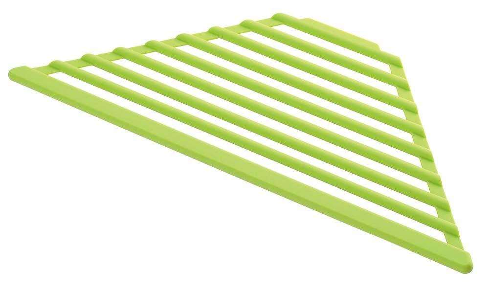 Spinning Silicone Triangular Drainer, Green, 75925