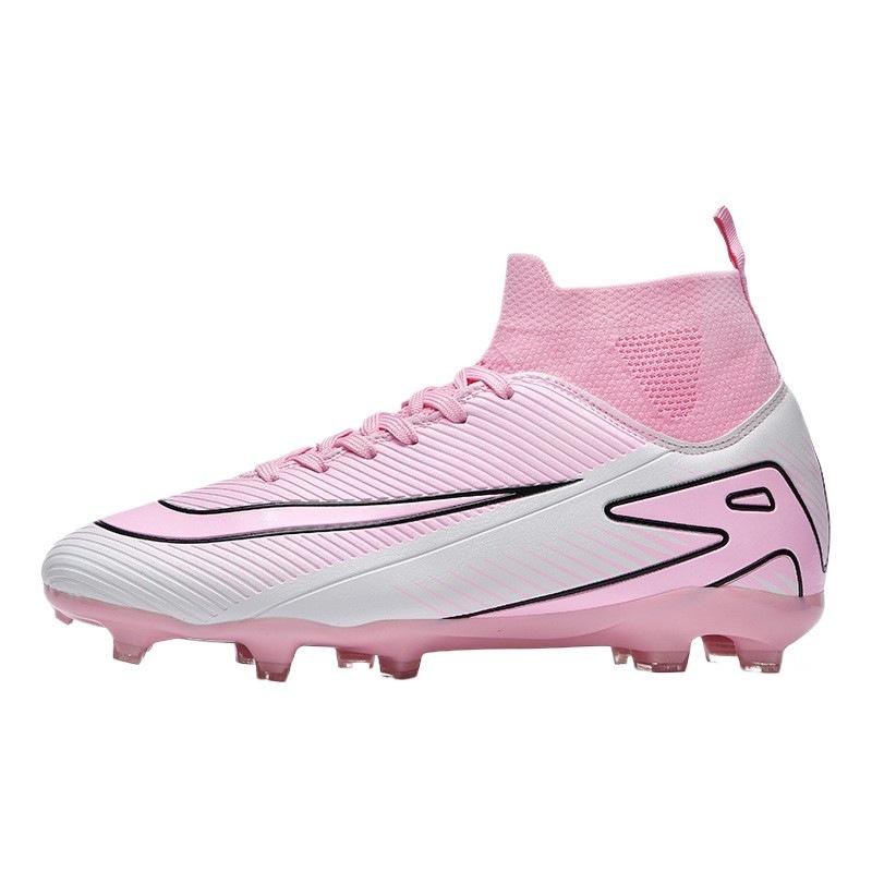 2025 New Football Shoes Women's Shoes Breathable High Spike Broken Nail Football Shoes Indoor Training Shoes