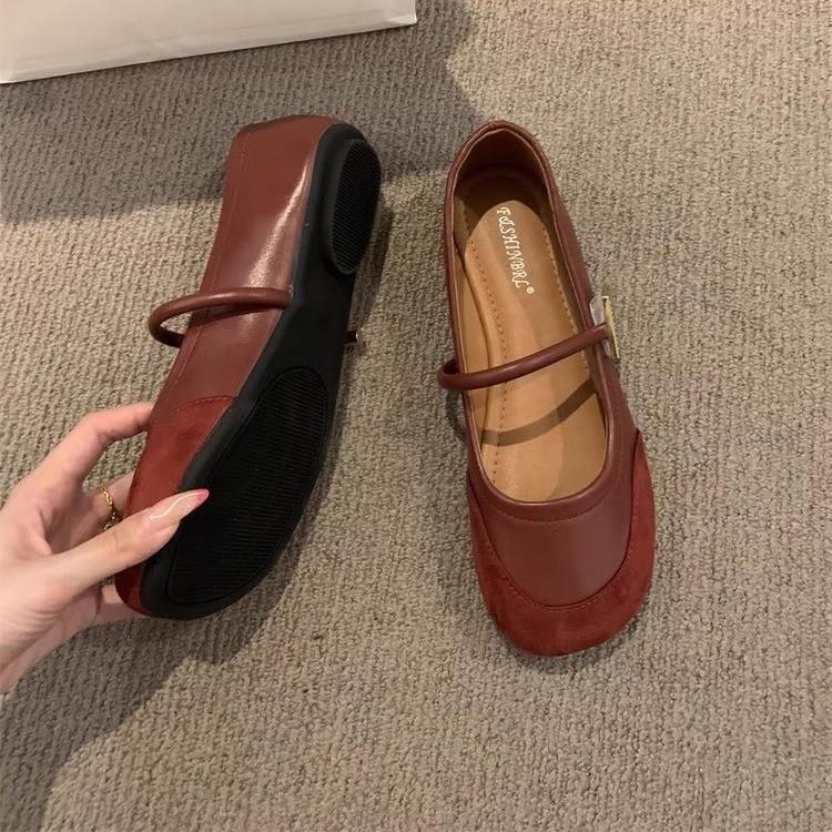 Cross Strap Tabi Flat Shoes Women Casual Fashion Design Mary Jane Shoes Slip-on Split Toe Ballet Shoes Spring Elegant Loafers