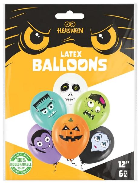 Balon Halloween 12Cali 6Szt.