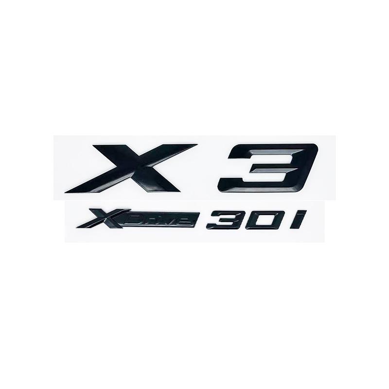 3D ABS Letter Badges for Trunk Emblem Suitable for BMW X3 Models E83 F25 G01 As Well As XDrive 20i 28i 30i 35i 20d 30d SDrive20i Pf2