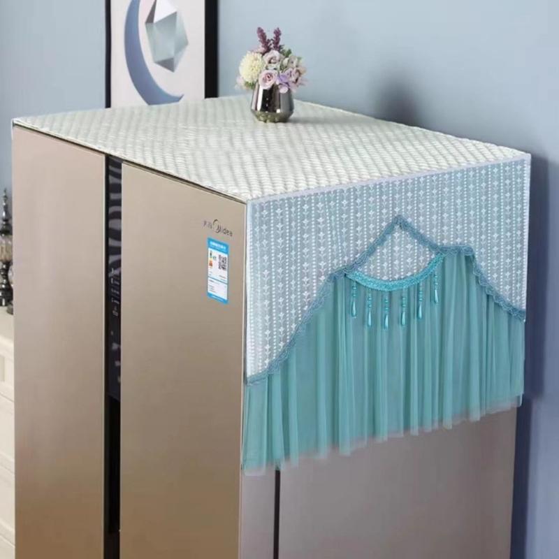 Kühlschrank Staubschutz Abriebfest und Sonnenschutz Mikrowellenherd Staubschutz Tuch Modern Minimalistisch Kühlschrankabdeckung