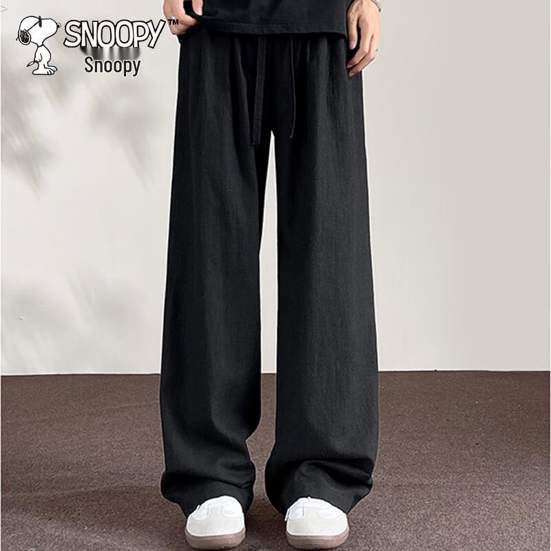 SNOOPY Men s Summer Loose Straight Casual Pants M