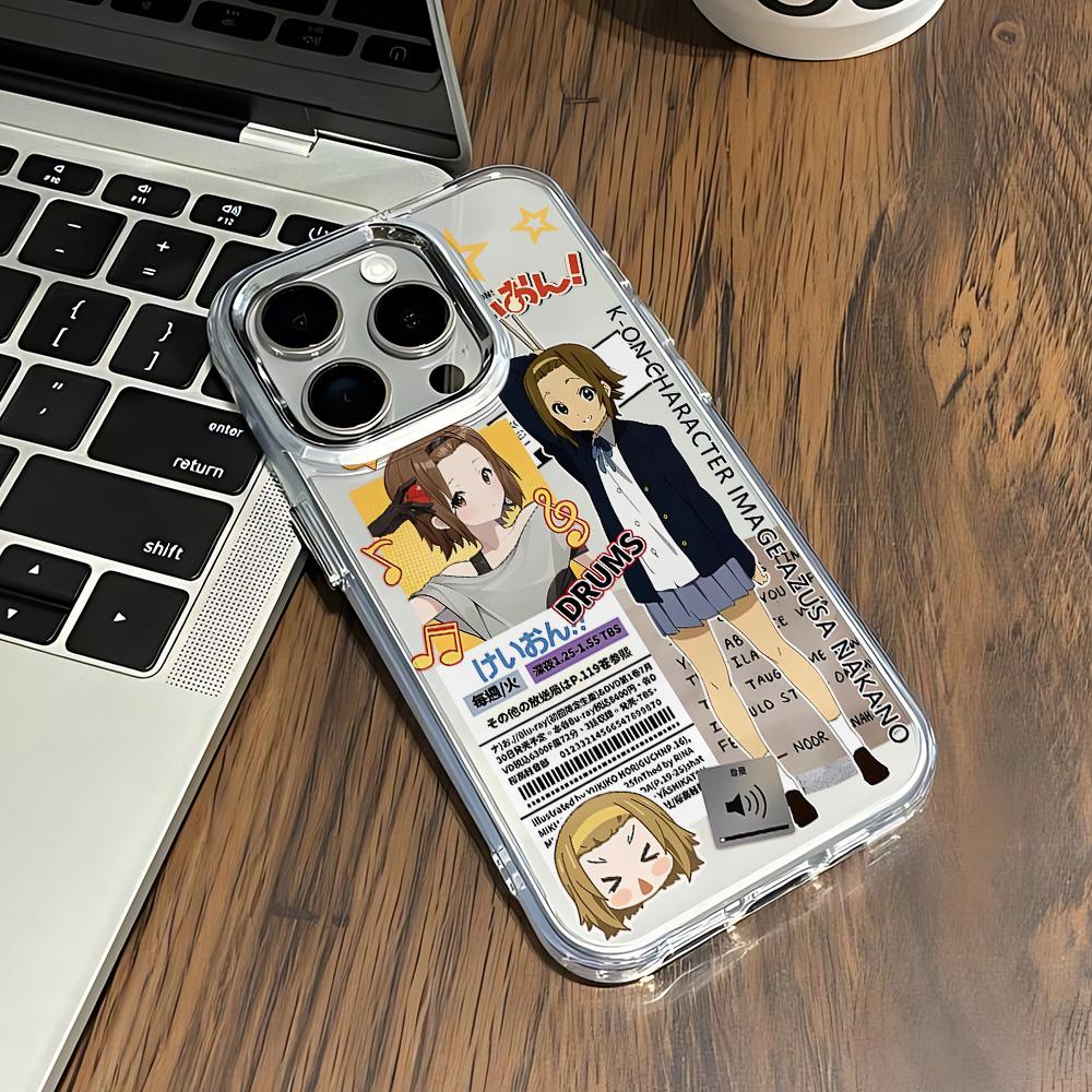 Anime Y2k K-K-ON Cute Phone Case for Xiaomi Redmi Note A5 A3 15 14 13 14c 13c 12 11 12s 12c 10c 10 9  Pro Plus 4G 5G Transparent