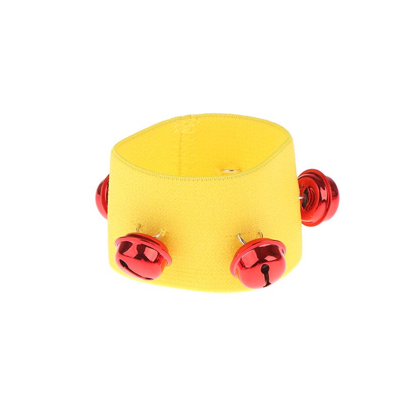 

Children s Elastic Wrist Bell Rainbow Ribbon Strap Dance Stage Performance Props Light Equipment Exercise Sports Meeting Props