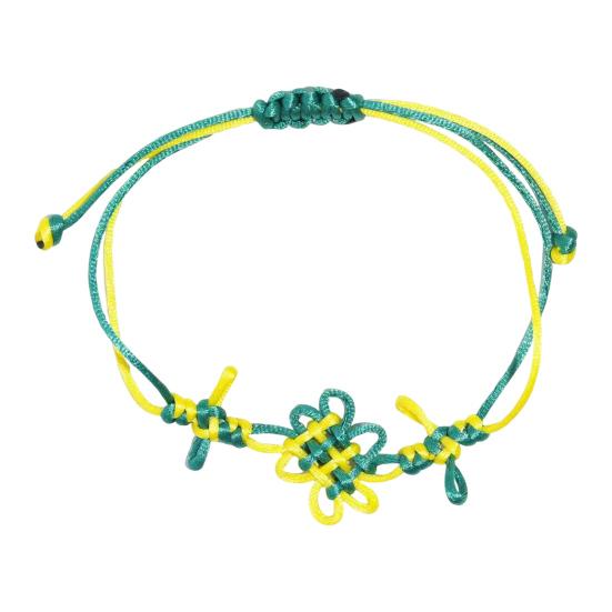 Chinese Knot Bracelet Retro Braided Bracelet Handmade Good Luck Bracelet Fashion Accessory for Men Women Daily Wear Cosplay