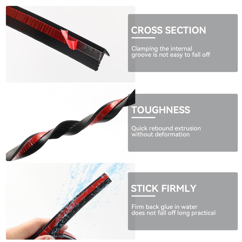 Taśma uszczelniająca do okna samochodu V kształt boczne taśmy uszczelniające do drzwi Auto gumowy wypełniacz izolacja akustyczna uszczelka uszczelniająca akcesoria narzędziowe