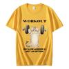 Fun Sports Cat Funny Graphic TShirt  Unisex HighQuality Trendy Summer Casual Oversized 100 Cotton Short Sleeve Tshirts