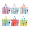 Polyester Mesh Bag Quick Drain Swimwear Organizer Beach Bag Large Capacity Travel Tote For Daily Commute Beach Vacations