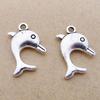 A5728 Antique Silver Alloy Dolphin Jewelry Accessories, 100/Bag, 1.5g - DIY Jewelry Supplies