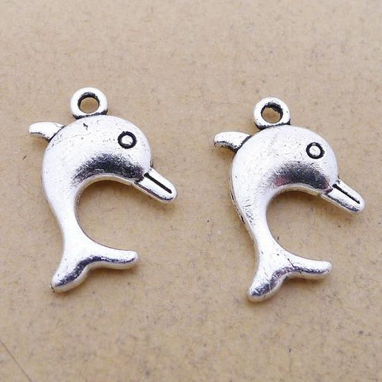 

A5728 Antique Silver Alloy Dolphin Jewelry Accessories, 100/Bag, 1.5g - DIY Jewelry Supplies античний срібного кольору